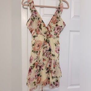 Revamped mini flower dress, size S, worn once.